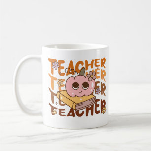 Caneca De Café Professor de Queda Fora Bonita Pumpkin Halloween