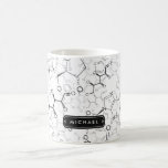 Caneca De Café Professor de Química de Fórmula Química de Fórmula<br><div class="desc">Padrão Engraçado de Fórmula Química para o Professor de Química de Mugs Estudantes.</div>