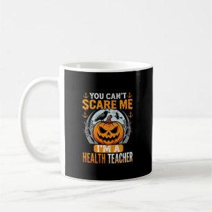 Caneca De Café Professor de Saúde do Halloween Corvo de Abobrinha