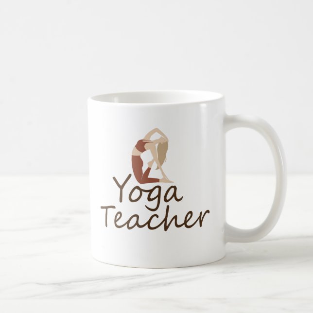 Caneca De Café Professor de Yoga  (Direita)