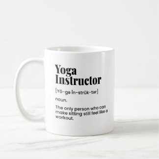 Caneca De Café Professor de Yoga,Instrutor de Yoga,Classe de Yoga