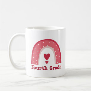 Caneca De Café Professor do 4º ano Professor do 4º ano Arco-Íri