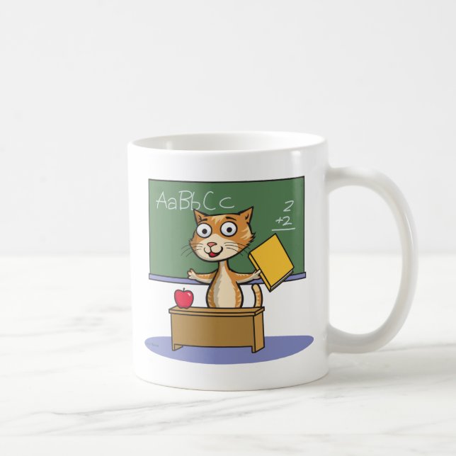Caneca De Café Professor do gato (Direita)