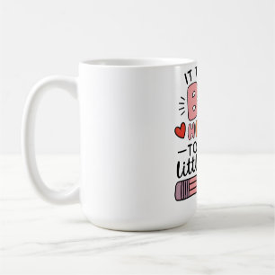 Caneca De Café Professor É Preciso Um Grande Coração Para Ensinar