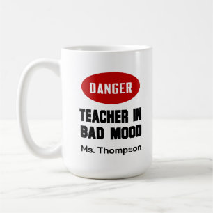 Caneca De Café Professor Engraçado de mau humor