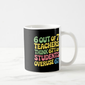 Caneca De Café Professor Engraçado Uso Excessivo 67 Professor