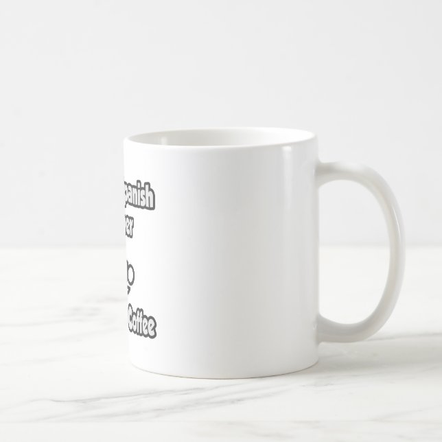 Caneca De Café Professor espanhol instantâneo... Apenas adicione  (Direita)
