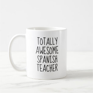 Caneca De Café Professor Espanhol Totalmente Incrível Engraçado