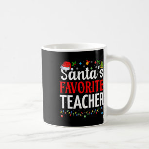 Caneca De Café Professor Favorito do Papai Noel Xmas Natal Divert