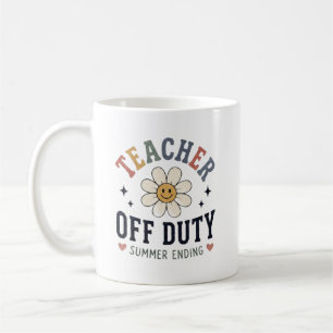 Caneca De Café Professor Fora de Serviço Verão Terminando Profess