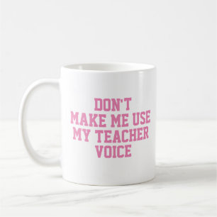 Caneca De Café Professor Gift Mug Slogan Mug Engraçado Voz