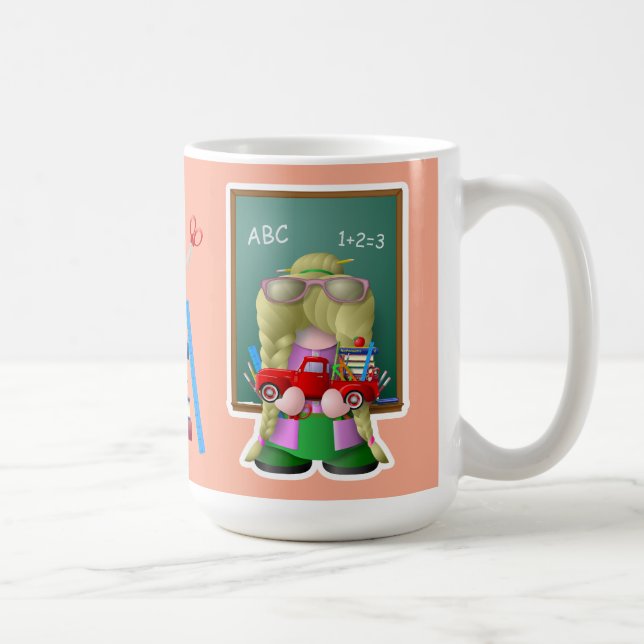 Caneca De Café Professor Gnome com Pequeno Caminhão Vermelho (Direita)