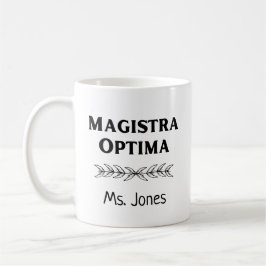 Caneca De Café Professor latino personalizado Magistra Optima