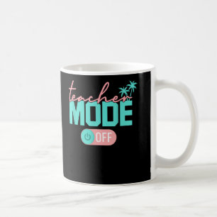 Caneca De Café Professor Modo Feliz No Verão Do Último Dia