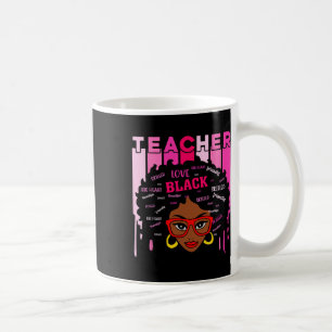 Caneca De Café Professor Negro Inteligente Amor Afro Melanina His