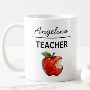 Caneca De Café PROFESSOR personalizado Apple 