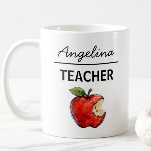 Caneca De Café PROFESSOR personalizado Apple  (Criador carregado)