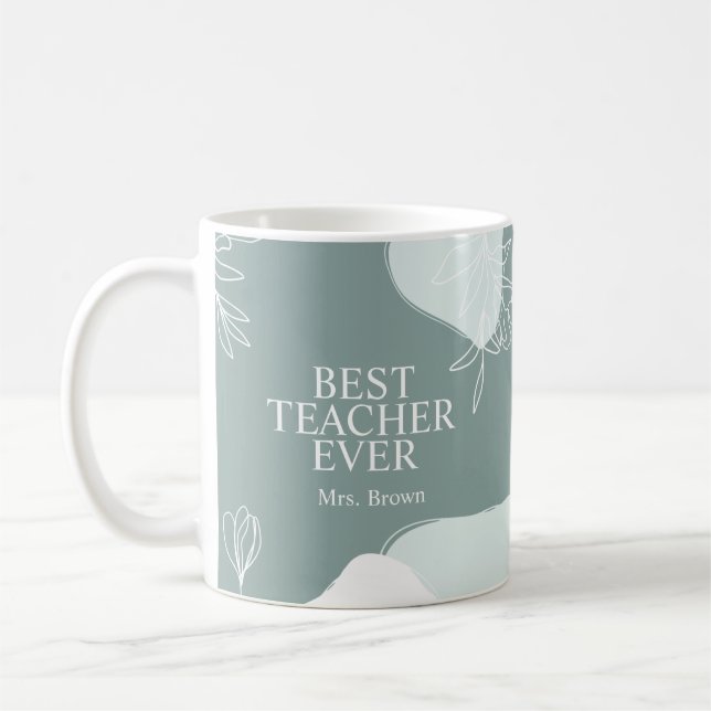 Caneca De Café Professor Personalizado Mug (Esquerda)