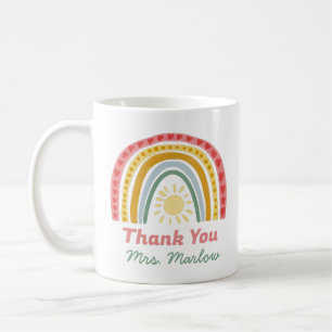 Caneca De Café Professor Personalizado Obrigado Rainbow Gift Coff
