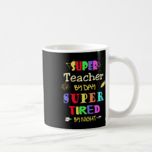 Caneca De Café Professor Por Dia Super Cansado Pela Escola Noturn