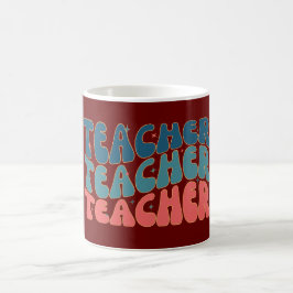 Caneca De Café Professor Retro Professor Colorido Professor
