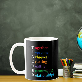 Caneca De Café Professor Sigla Diversão Apreciação de Professor
