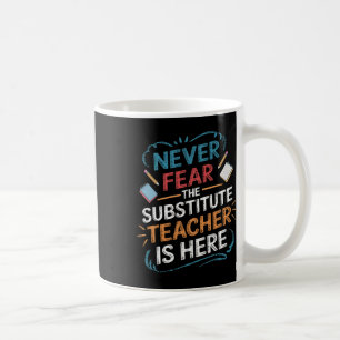 Caneca De Café Professor Substituto e Equipe de Professor Substit