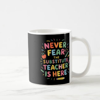 Caneca De Café Professor Substituto Professor Substituto E Equipe