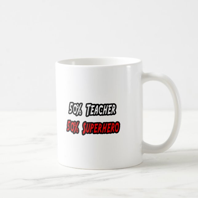 Caneca De Café Professor / Super-herói (Direita)