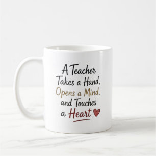 Caneca De Café Professor Toma uma Mão Abre uma Mente Personalizad