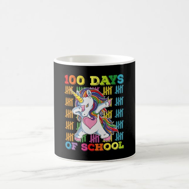 Caneca De Café Professor Unicórnio dos 100 Dias de Escola (Centro)
