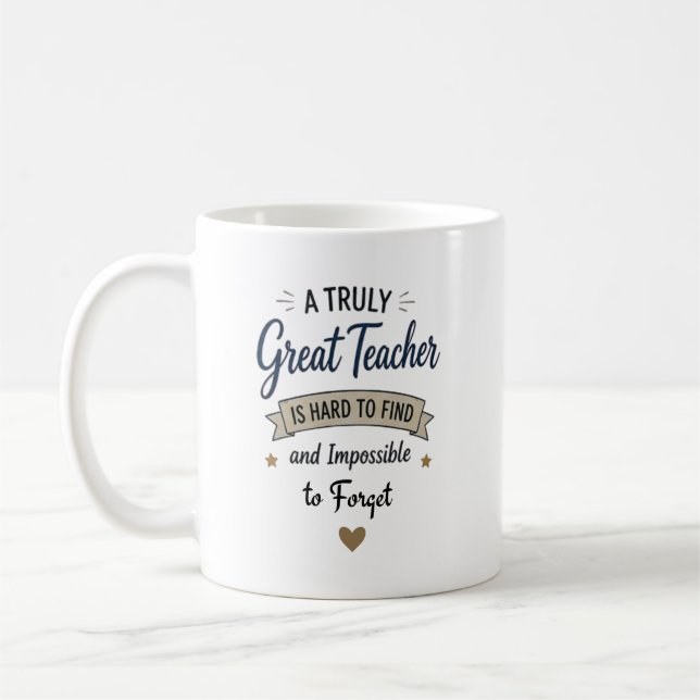 Caneca De Café Professor Verdadeiramente Ótimo Impossível de Esqu (Esquerda)