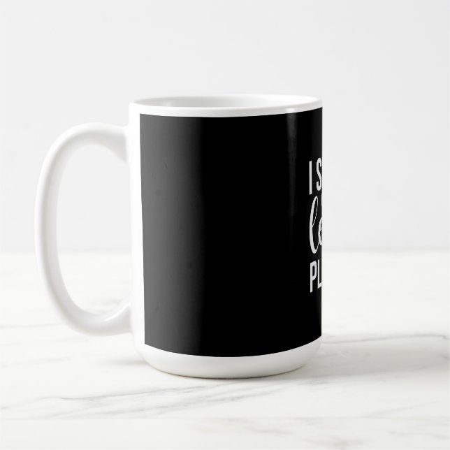 Caneca De Café Professora Arte Eu Deveria Estar Planejando Lições (Esquerda)