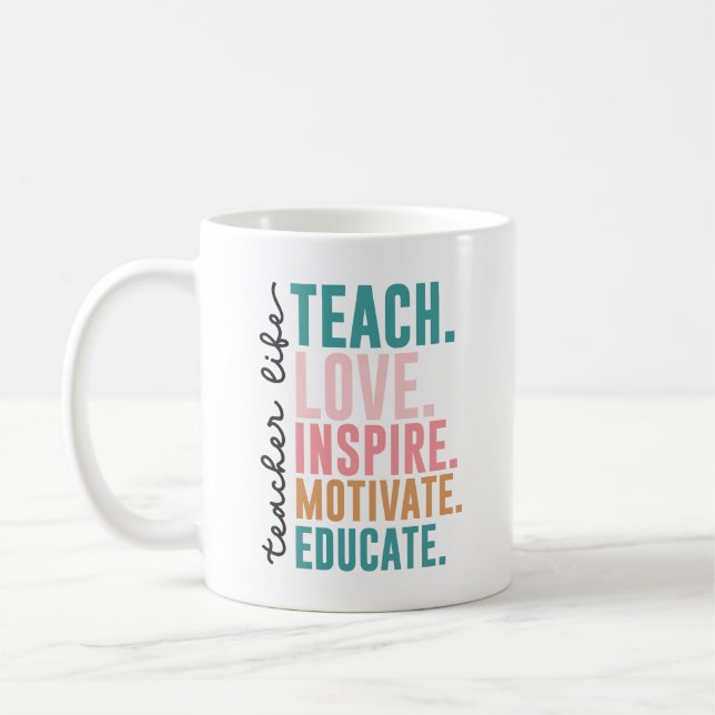 Caneca De Café Professora Café Mug de volta à escola (Esquerda)