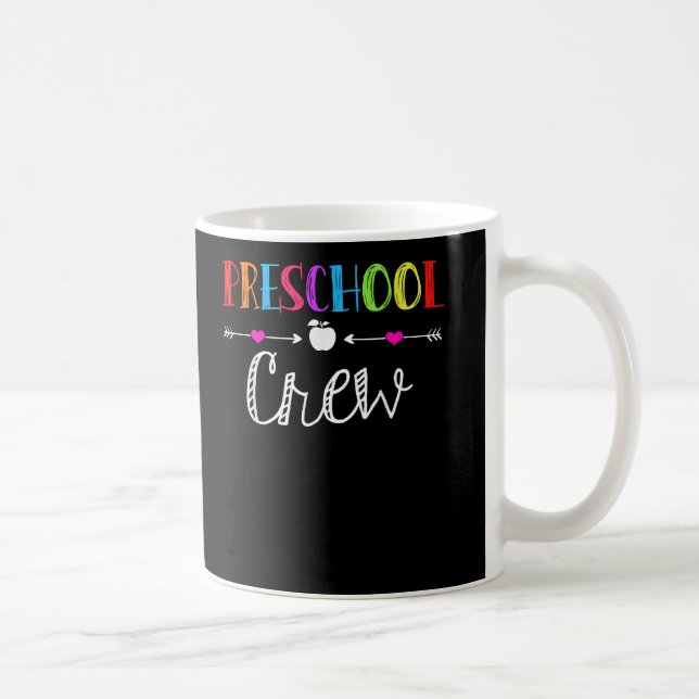 Caneca De Café Professora Da Tripulação Da Pré-Escolas Engraçado  (Direita)