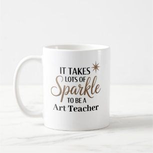 Caneca De Café Professora de Arte Sparkle
