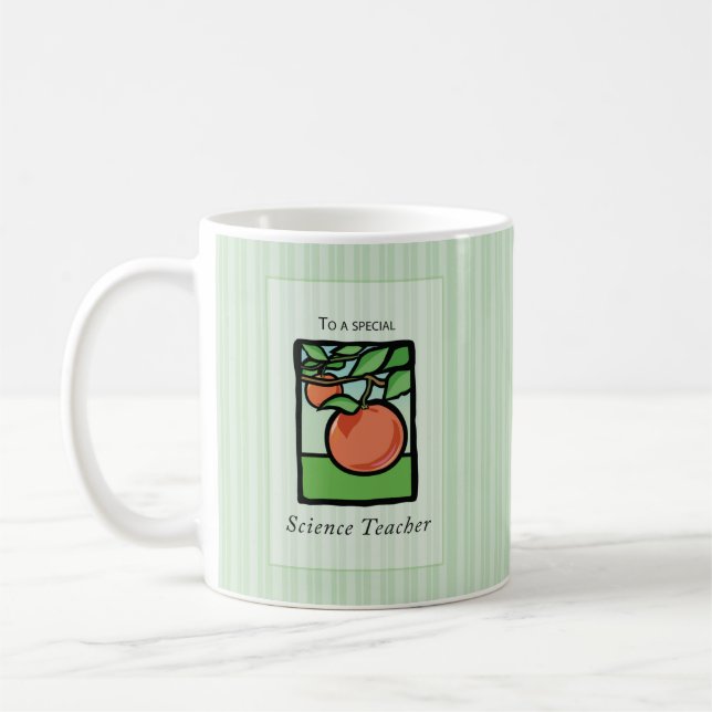 Caneca De Café Professora De Ciência Obrigado A Dar Mug, Apple (Esquerda)