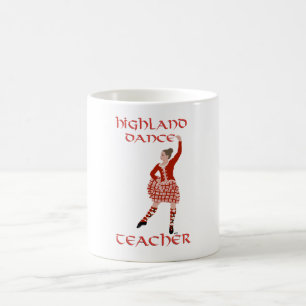 Caneca De Café Professora de dança do Highland da Escócia