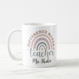 Caneca De Café Professora de Diferenças de Apreciação Agradeço