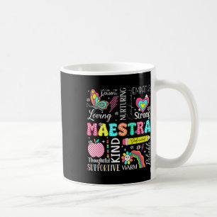 Caneca De Café Professora De Espanhol Maestra Volta às Aulas Prim