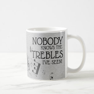 Caneca De Café Professora de Música Piada Engraçada Nome Modelo