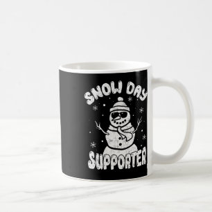 Caneca De Café Professora do Dia da Neve Estudante Snowman Winter