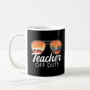 Caneca De Café Professora Do Duty Sunglass Beach Sunset Palm Tree