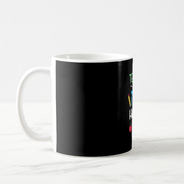 Caneca De Café Professora Dotada Professora Minúscula Humana (Esquerda)