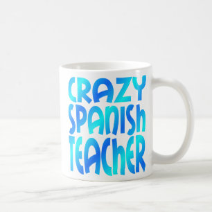 Caneca De Café Professora espanhola louca
