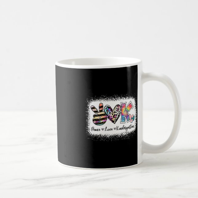 Caneca De Café Professora Grau Paz Amor Team Kindergarten (Direita)