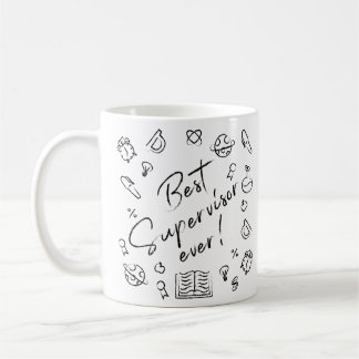 Caneca De Café Professora: Melhor Supervisor De Todos Os Quadros
