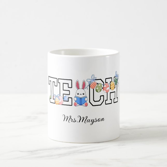 Caneca De Café Professora &Monarca e Livro da Páscoa Única (Centro)