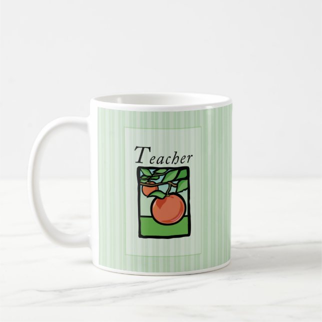 Caneca De Café Professora Obrigado, Dão-Lhe Mug, Maçã (Esquerda)