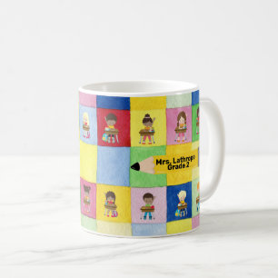 Caneca De Café Professora Personalizada da Classe Ensino Secundár